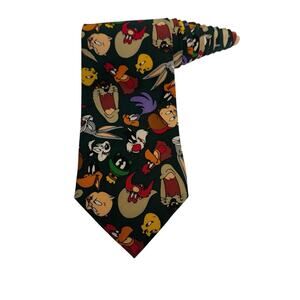 Warner Brothers Studio Store Looney Tunes Bugs Bunny Porky Pig Elmer Necktie